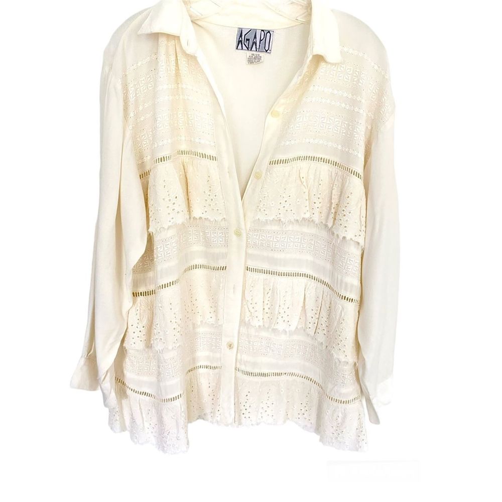 Agapo Ivory Button Down Shirt